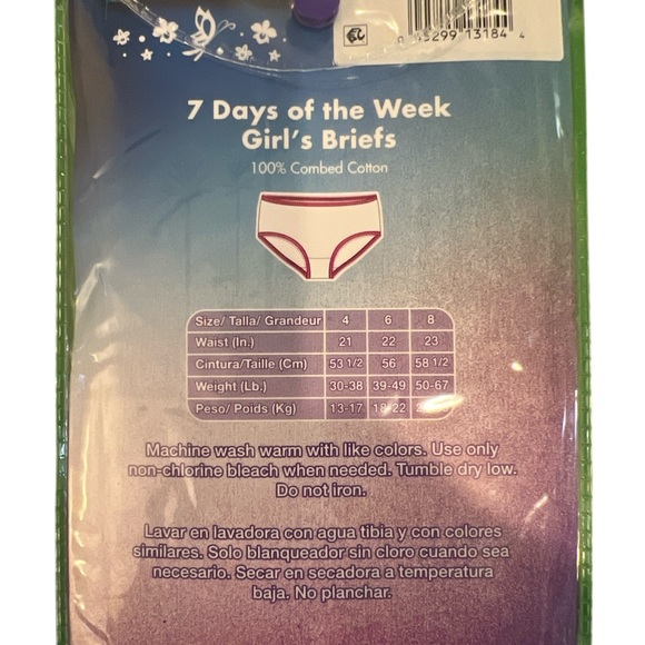 Disney Girls Days of the week Encanto Print Briefs, 7-Pack, Sizes 8 - Picture 2 of 2